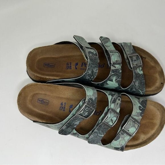 Birkenstock papillio Florida Soft Footbed Birko Flor Col :Damask Petrol